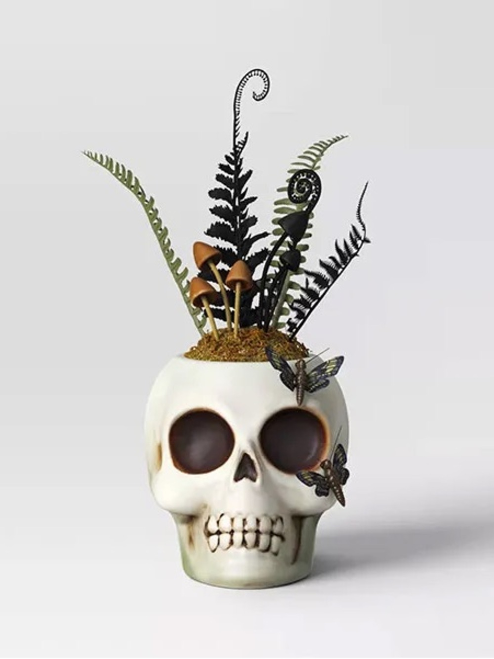 Target Midnight Forest 12” Skull & Halloween Plant Spooky Skeleton Head Retired